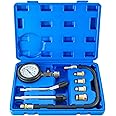 weyleity 8PCS Compression Tester Kit | Petrol Gas Engine 0-300 PSI, Automotive Engine Testing Tool with Adapters, Cylinder Pr