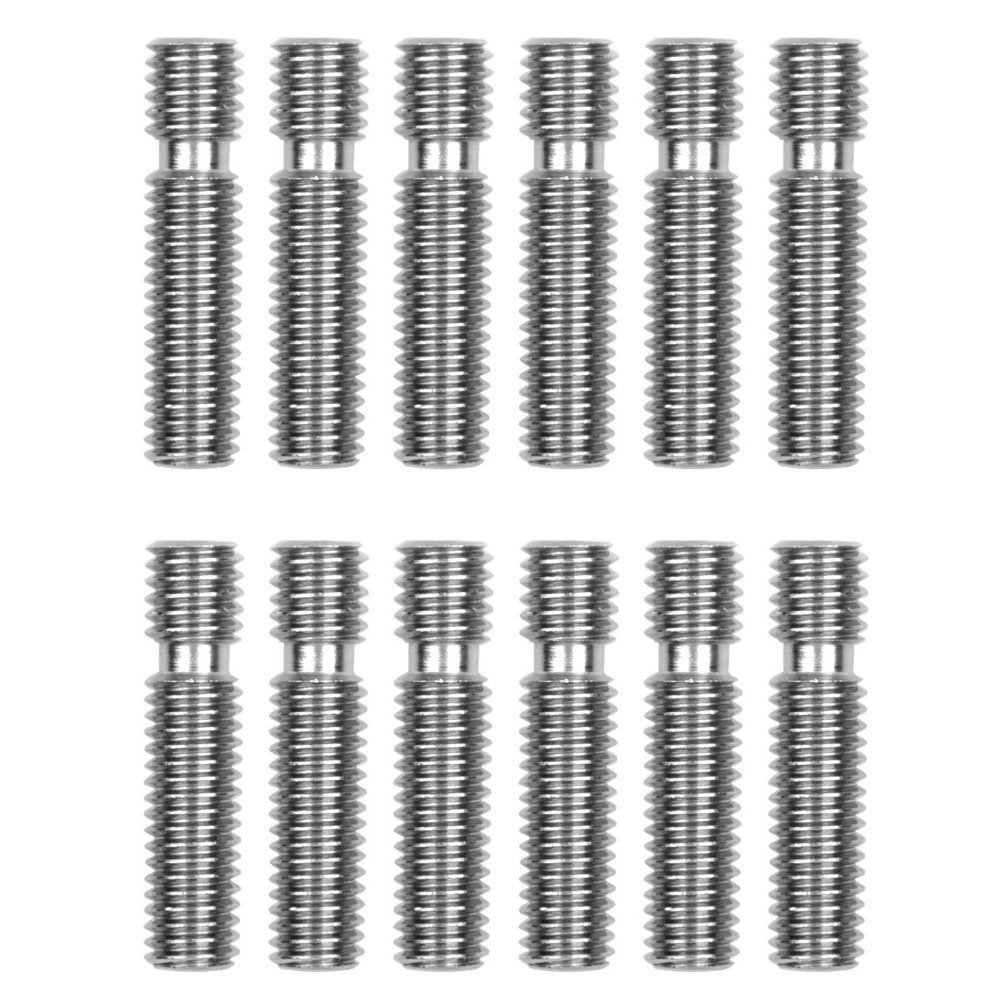 DollaTek 10pcs Barrel Stainless Steel M6x26mm Nozzle Throat for MK8 Tube Makerbot 3D Printer 1.75mm Extruder Hot End