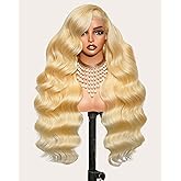 BESEEUK 613 13x6 Lace Front Wig Human Hair,250 Density Blonde Wig Human Hair Body Wave HD Lace Frontal Wigs,100% Real 15A Hum