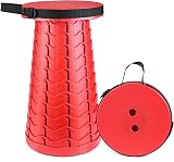 Hesanzol 2nd Gen Portable Telescoping Stool 180 kg Anti-Tip Non-Slip Folding