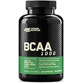Optimum Nutrition Instantized BCAA Branched Chain Essential Amino Acids Capsules, 1000mg, 200 Count