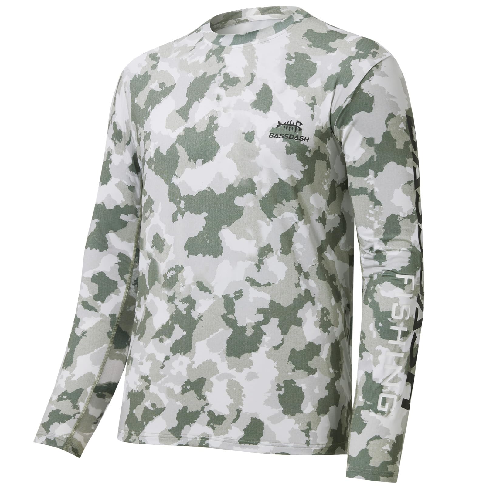 Photo 1 of BASSDASH Men’s Camo Fishing Shirts UPF 50+ Long Sleeve Quick Dry Lightweight T-Shirts for Outdoor Hiking Kayaking FS37M