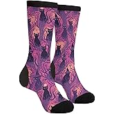 DEKIFNHG Halloween Funny Novelty Socks Casual Athletic Crazy Crew Socks For Women Men Gifts