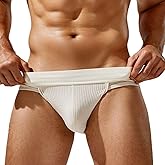 Wayonge Sexy Briefs for Men, Briefs Jockstrap Comfortable and Breathable Triangle Underwear in Solid Colors
