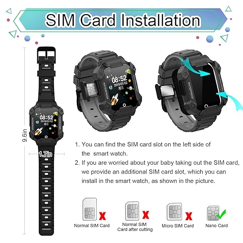 Nano Sim Micro Sim Card For Smartwatch Getfitsoo 4G Kids