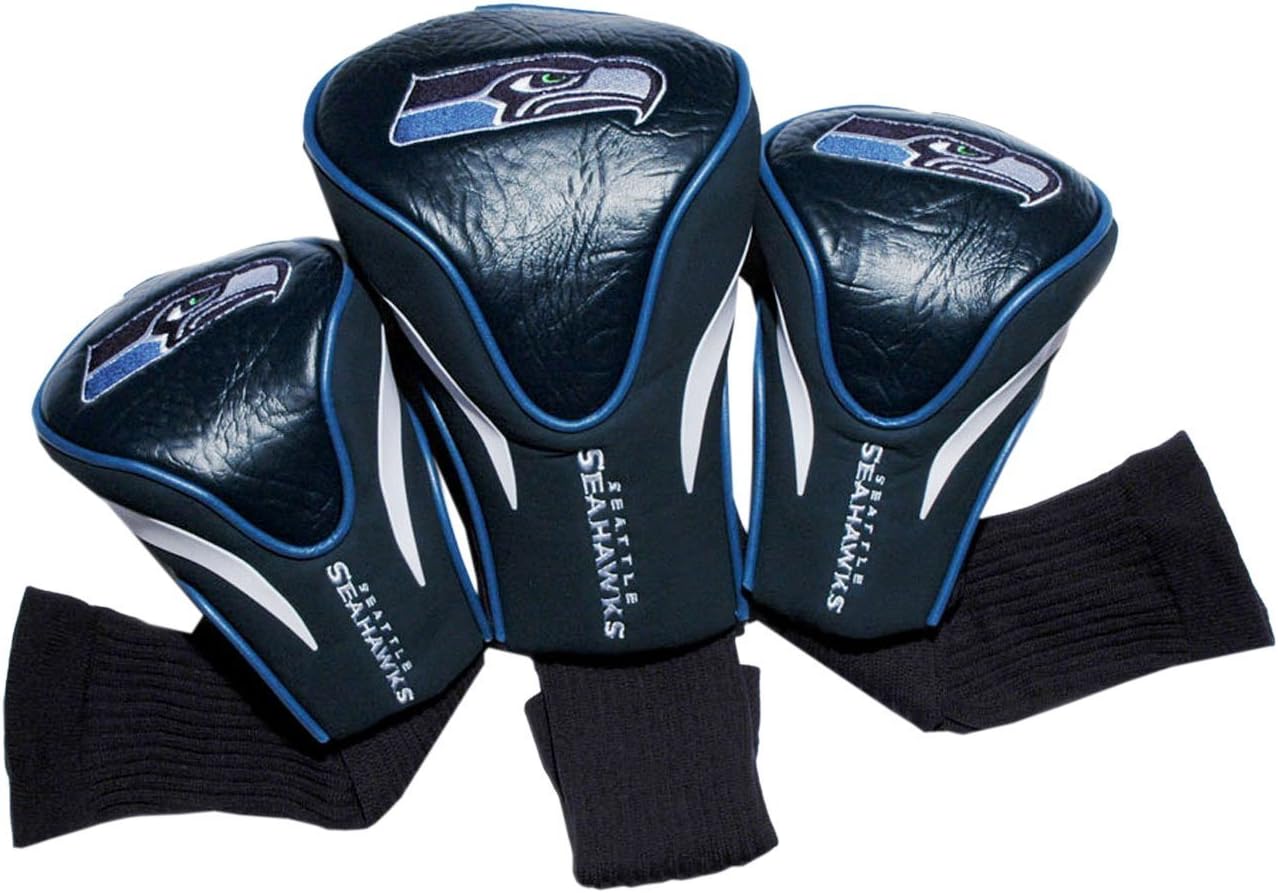 Team Golf NFL Seattle Seahawks Contour Golf Club Headcovers (3 Count), Numbered 1, 3, & X, Fits Oversized Drivers, Utility, Rescue & Fairway Clubs, Velour lined for Extra Club Protection : Golf Club Head Covers : Sports & Outdoors