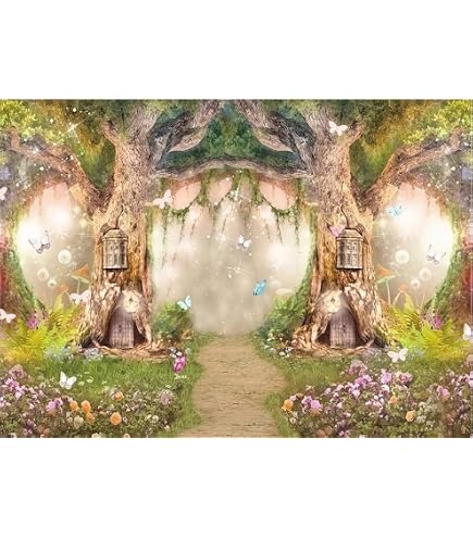 Laeacco 10x8ft Fireflies Photo Backdrop Fairy Tale Forest - Want It All