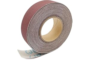 600 Grit Continuous Sandpaper Roll 1" x 26 Feet Emery Cloth Aluminium Oxide Abrasive Sandpaper Roll Drum Sander Sandpaper Rol