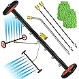 Upgrade 24 Inch Undercarriage Pressure Washer Attachment, 2 in 1 Pressure Washer Undercarriage Cleaner with 7 Nozzles 3 Extension Rods,4000 PSI