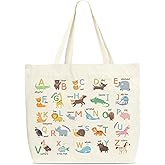 Zcsni Alphabets Tote Bags