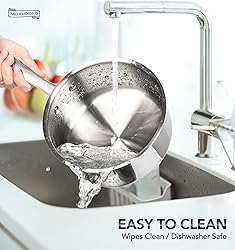 MICHELANGELO Stainless Steel Saucepan Set with Lids