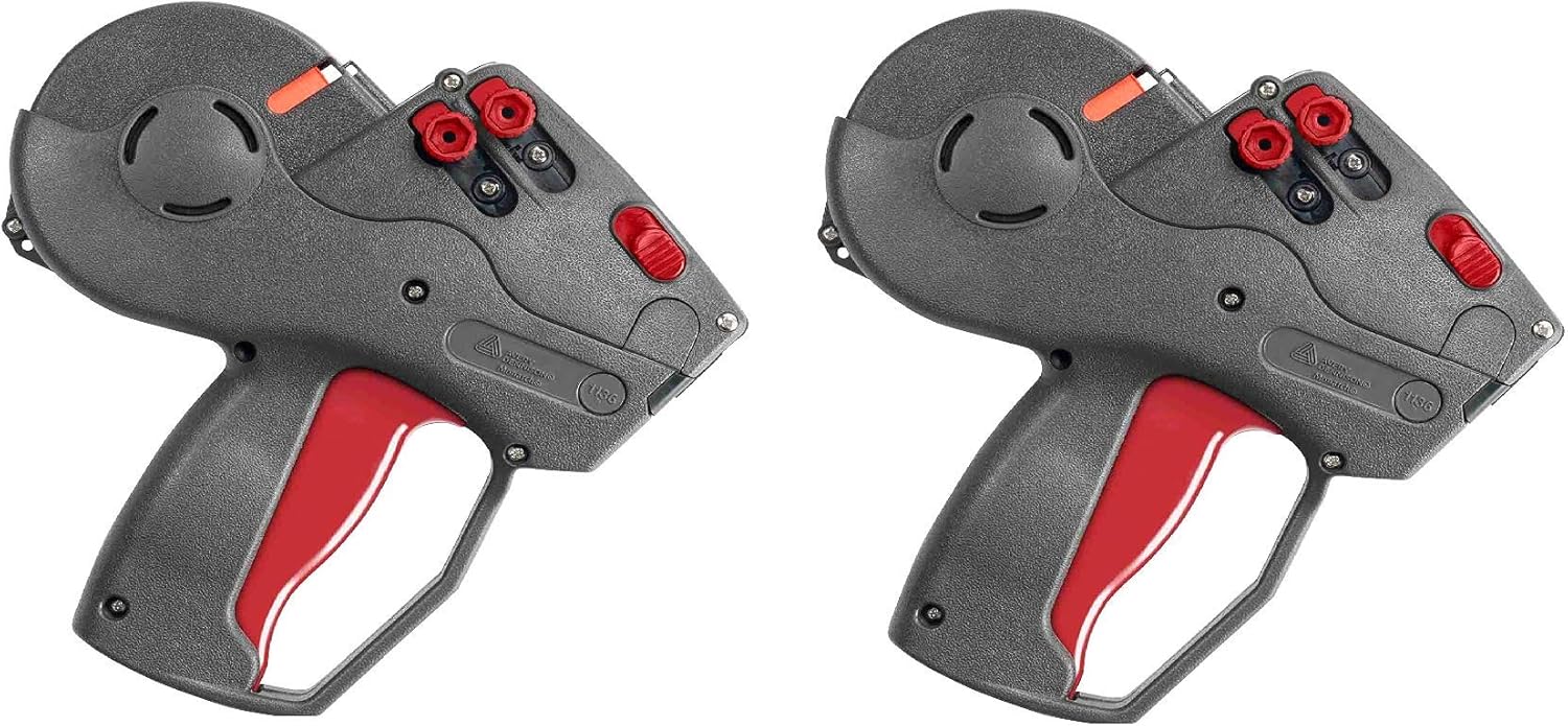 Monarch 925082 Pricemarker, Model 1136, 2-Line, 8 Characters/Line, 5/8 x 7/8 Inches, Label Size, Black/Red : Monarch Price Gun : Office Products