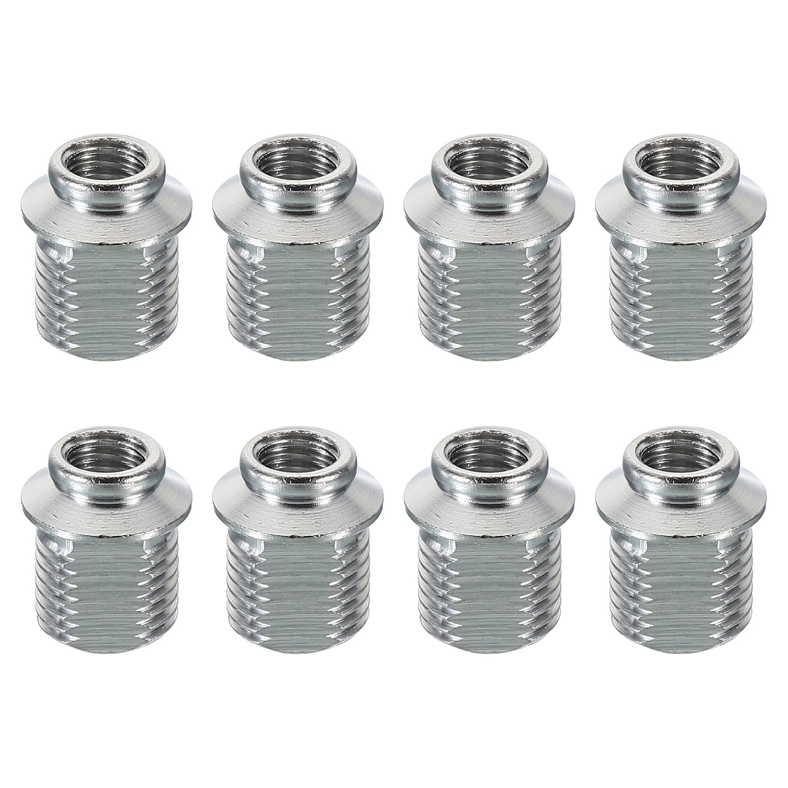 PATIKIL Thread Reducing Nut, 8 Pack M10 Male to M6 Fine Thread Female Gooseneck Hose Adapter Bracket Conversion Nut for Microphone Gooseneck Hose