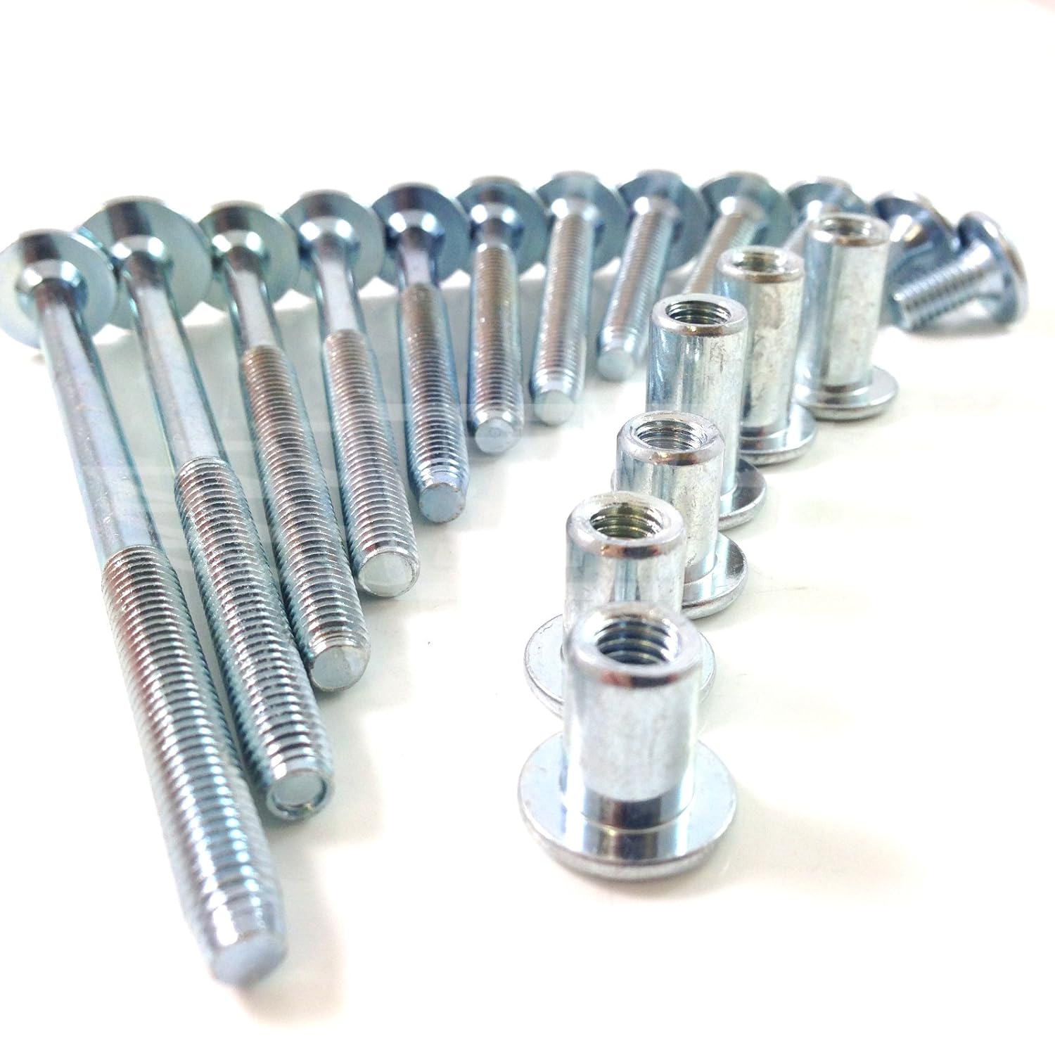 Sonstige M6 x 45mm Bronze Furniture Connector Bolts With Cap Nuts Joint