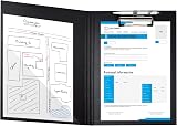 Exacompta 18291E Clipboard with Coated Flap A4 23x32cm Black Balacron view 3