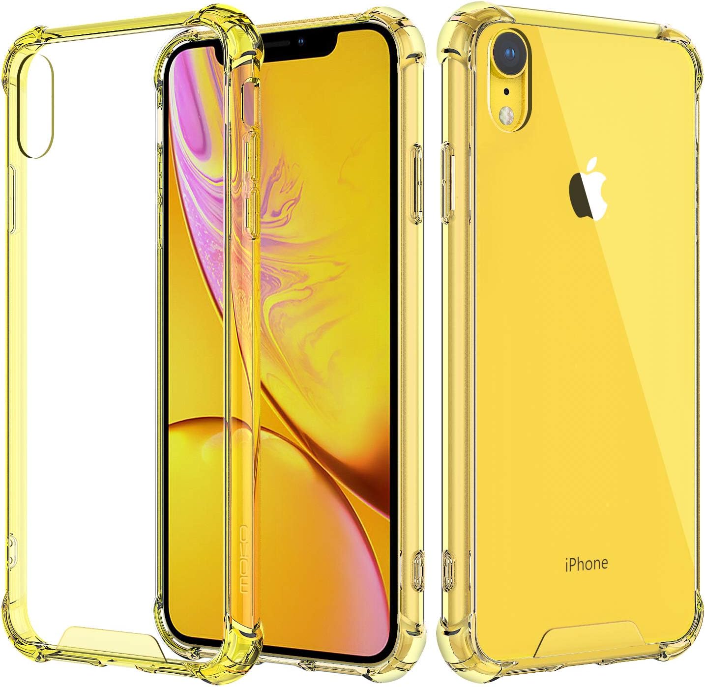 MoKo Compatible with iPhone XR Case, Crystal Clear Case Reinforced