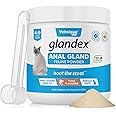 Vetnique Glandex Feline Anal Gland Fiber Supplement Powder for Cats with Digestive Enzyme, Probiotics and Pumpkin, Vet Recommended for Healthy Bowels - Tuna Flavored 4.0 oz, Scoop Included