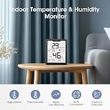 DOQAUS Room Thermometer Humidity Meter Digital Thermo-Hygrometer LCD 3 Color view 2