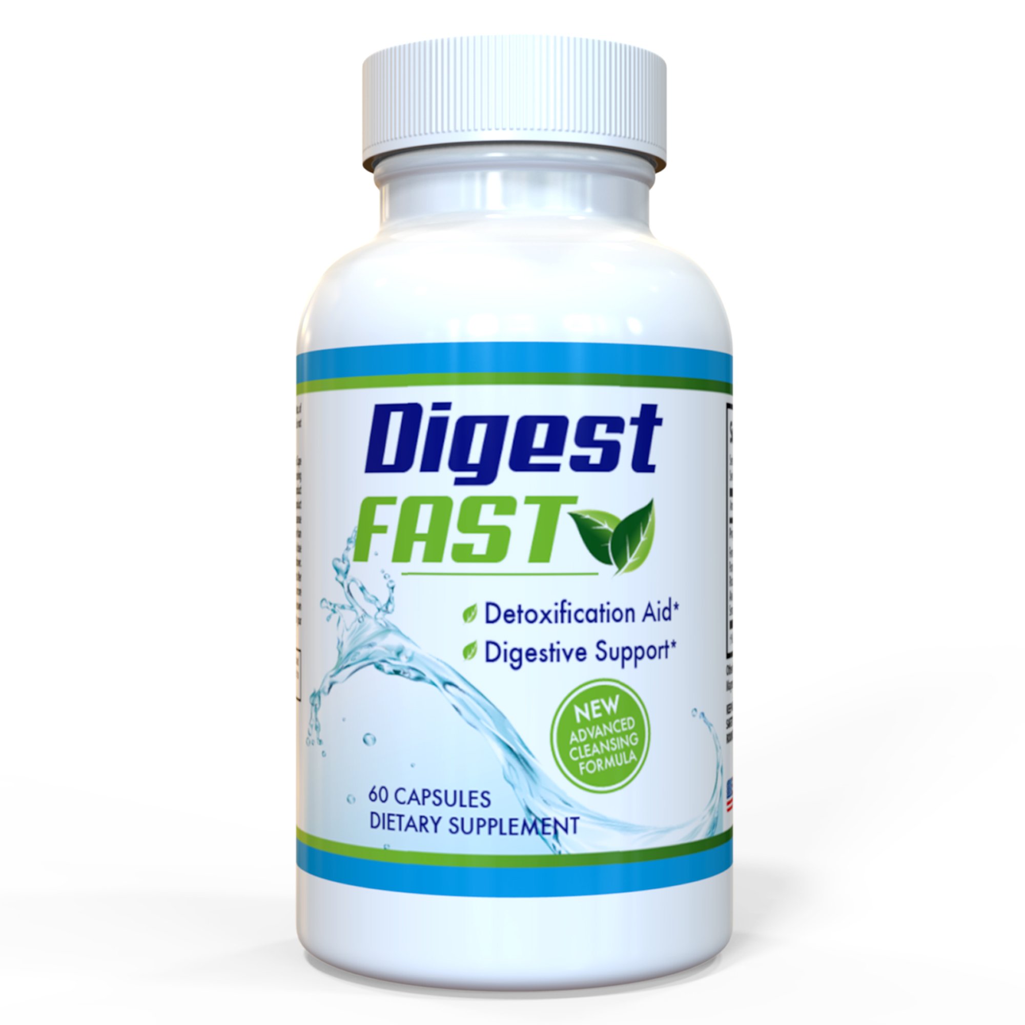Digestive Detox and Colon Detox Cleanse Supplement 60 Capsules for