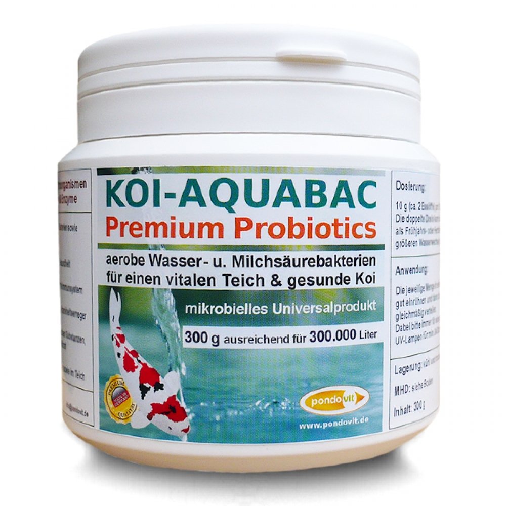 pondovit Koi-Aquabac, probiotische Filterbakterien, Starterbakterien ...