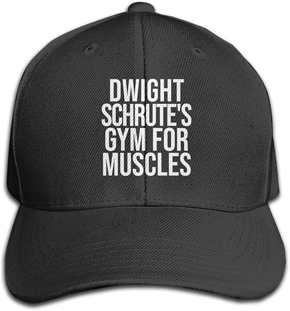 Amazon Co Jp 帽子 Dwight Schrute S Gym Muscles調整可能なファッションベースボールキャップ 服 ファッション 小物