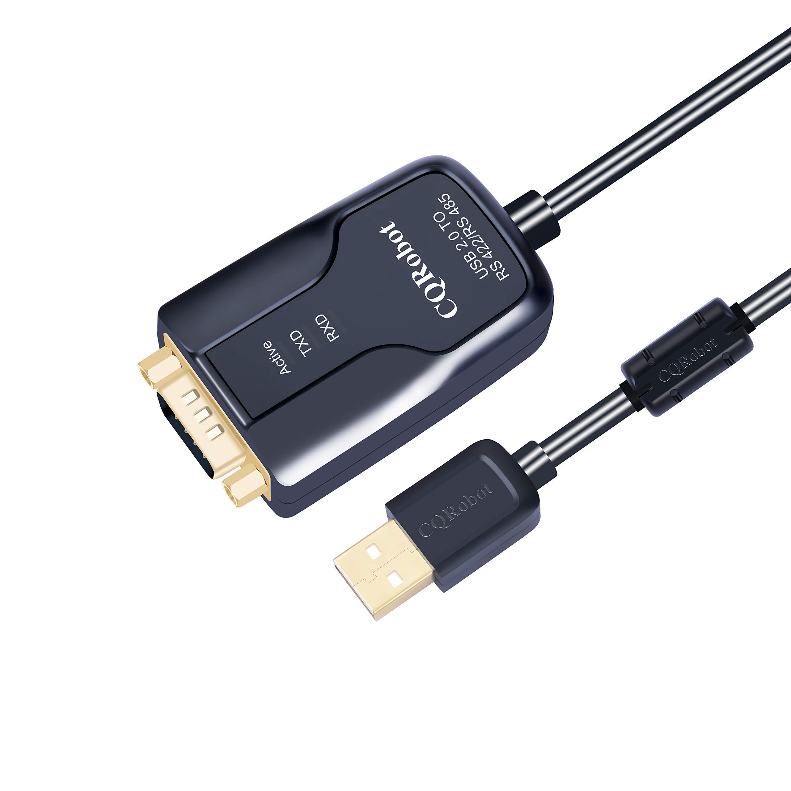 CQRobot 3.9 ft USB to RS422 or RS485 Serial Port Converter Adapters Cable with FTDI FT232 Chip, for Windows 10 8 7 XP Mac. 600W Anti-surge, 15KV-ESD, I/O Automatic Control, Support 32 Nodes.