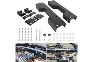 USSKYBOY C-Notch Rear Support and Drop Flip Fit for Chevy Silverado C1500 GMC Sierra 1988-1998 (Rear 6" Drop Lowering Flip Kit)