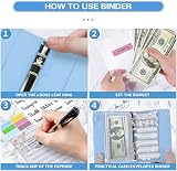 Mlife Budget Binder 30Pcs A6 Ring Binder Set with Zipper Envelopes Budget view 7