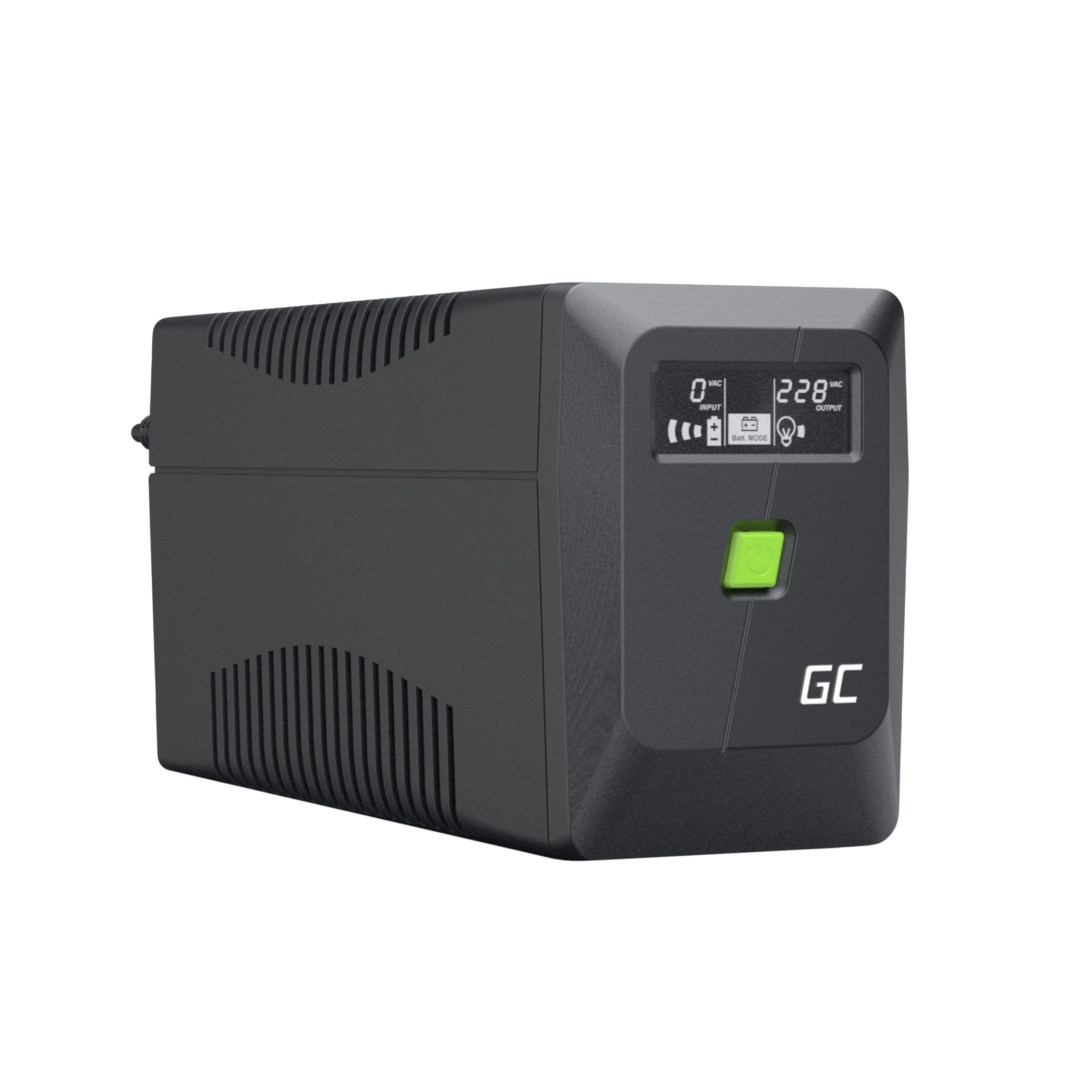 Green Cell PowerProof USV 650VA 360W, LCD-Display, 12V/7Ah Akku