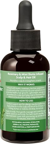 CANTU Biotin-Infused Hair & Scalp Oil with Rosemary & Mint 59ml view 4