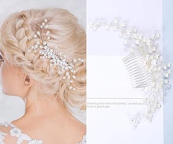 Amazon Com Wedding Hair Comb Bridal Hair Clips Accessories