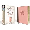 NIV, Journal the Word Bible for Women, Leathersoft, Brown/Pink, Red Letter, Comfort Print: 500+ Prompts to Encourage Journaling and Reflection