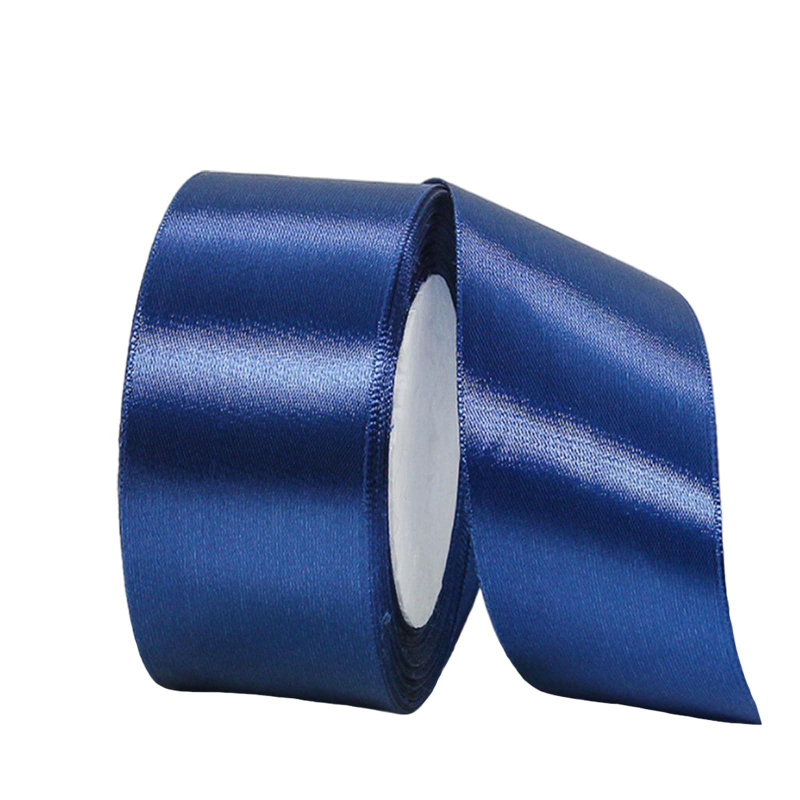 Wide Navy Blue Satin Ribbon 40mm, 22m 1.5Inch for Gift Wrapping, Crafting, Wedding Car, Hair Bows, Bouquets, Cake Decoration, Union Jack British