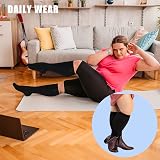 Dzpuhuojz 3 Pairs Plus Size Compression Socks 20-30 mmHg Wide Calf 3XL view 5