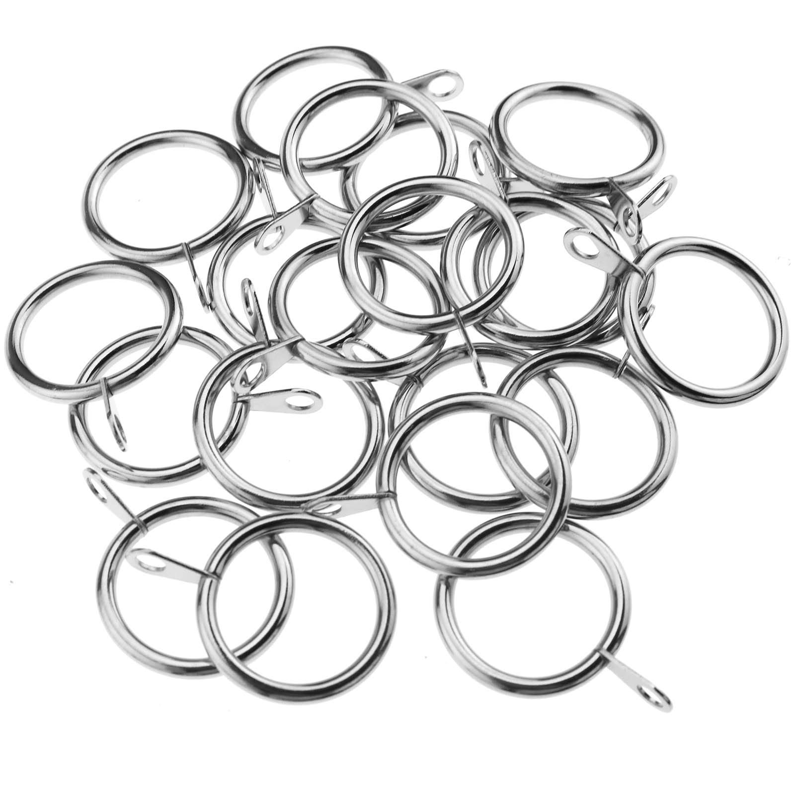 ENET Curtain Pole Rings Rod Voile Net Curtains Rings Hanging For 25mm Hole