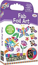 Galt Fab Foil Art Craft Kit Activity Pack 8 Pictures 25 Foil Sheets