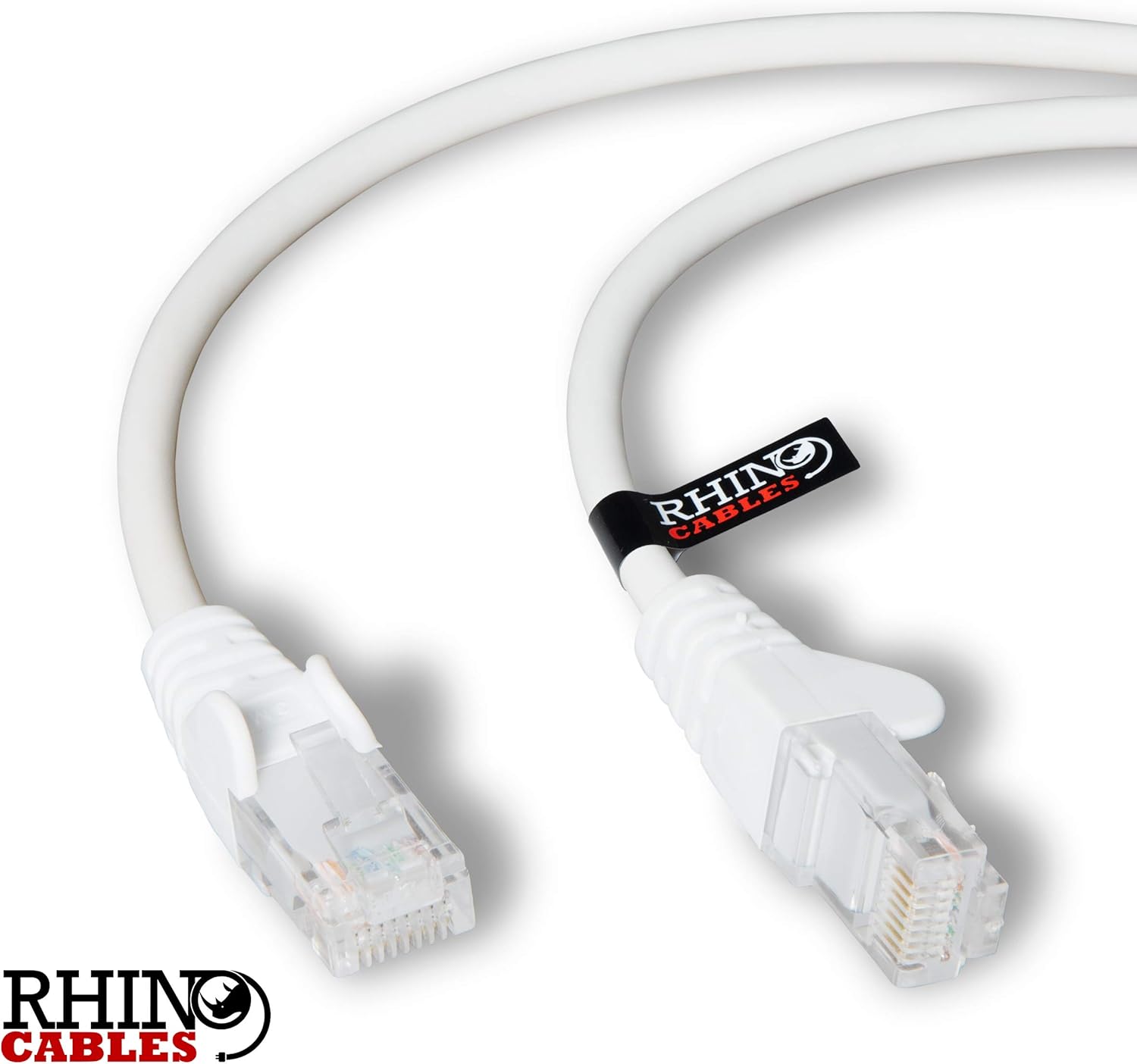 rhinocables CAT5e HighSpeed Patch Network Cable for LAN — Snagless Cable with RJ45