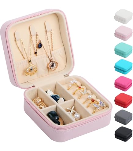 Caja De Joyería Portátil De Viaje Mini East Sunshine, Organizador De Anillos De Cuero PU, Tuche Para Collar, Pulseras Y Almacenamiento De Joyas, Caja De Regalo - China Caja De Almacenamiento De
