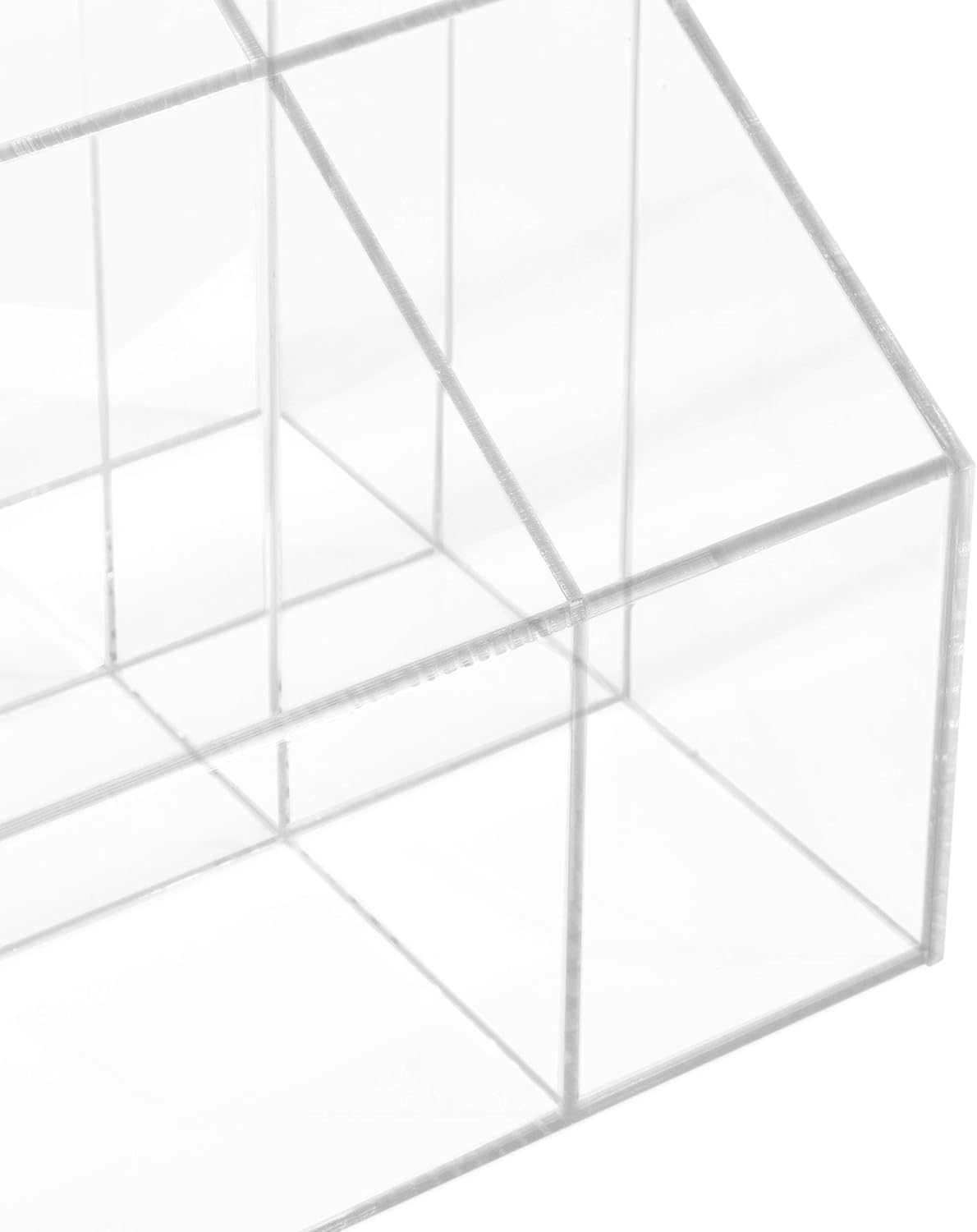 Clear Acrylic Desk Organizer for Home or Office Organization (12.3 x 6.7 x 6 In): Home Improvement