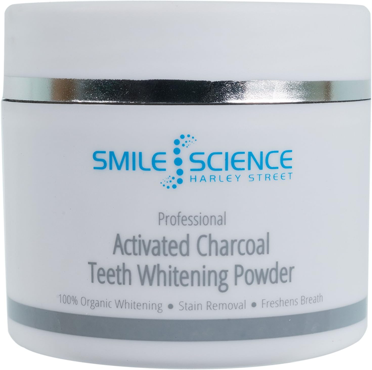 Smile Science Harley Street, Professional Activated Charcoal Teeth Whitening Powder, 100% Natural, Organic and Vegan - Image 3