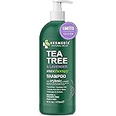 KESMEDIK Tea Tree Lavender Shampoo with Mint & Rosemary, Cleanses, Cools & Soothes Dry, Itchy Scalp, Sulfate & Paraben-Free, For All Hair Types 16 fl oz
