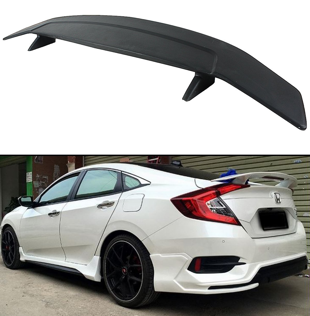 Für 201617 HONDA CIVIC X 10. Generation RS si Stil Hinten Trunk