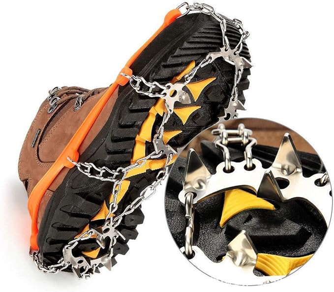 Clecibor Crampons,Upgraded 19 Spikes Ice