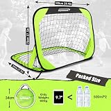 Portable Football Goal 100x70 cm Mini Pop Up Net with Case view 3