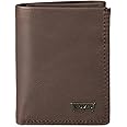 Levi's Men's Trifold Wallet-Sleek and Slim Includes Id Window and Credit Card Holder, Brown Xcap, One Size
