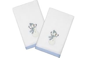 Avanti Linens - Fingertip Towels, Soft & Absorbent Cotton, Set of 2 (Frosty Friends Collection)