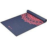 Gaiam Print Yoga Mat, Non Slip Exercise & Fitness Mat for All Types of Yoga, Pilates & Floor Exercises