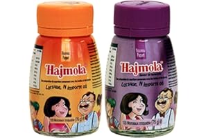 Dabur Hajmola Regular & Imli (Tamarind) Digestive 120 Tablets 66g - (Hajmola - The tasty 'Fun-Filled' Digestive) Combo Pack 2