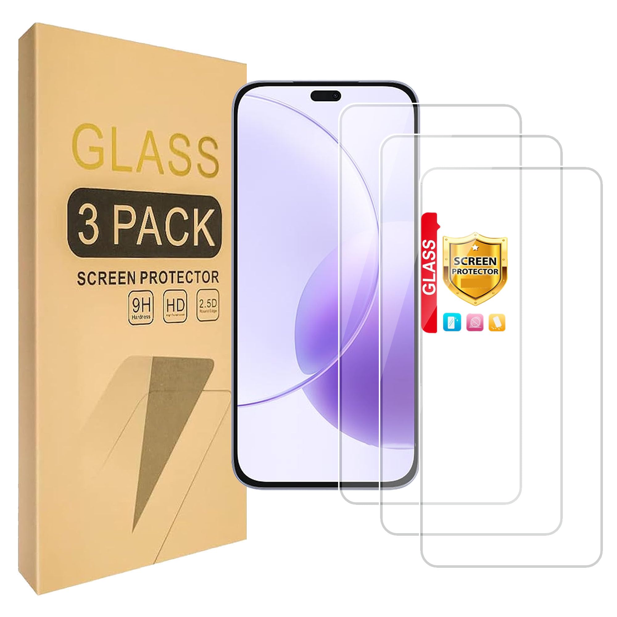 Lucyliy (3 Pack) Compatible with Honor X70i 5G