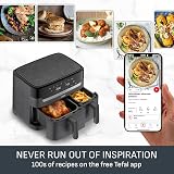 Tefal Easy Fry Dual Zone Digital Air Fryer 8.3L 2 Drawers EY901HG0 view 7